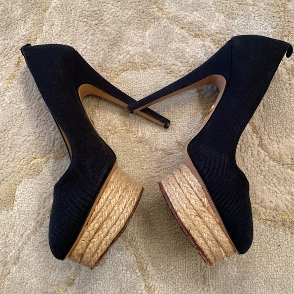 Charlotte Olympia Espadrille Platform Highheel 38 or size 8 - Picture 3 of 5